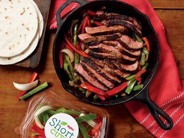 Flat Iron Steak Fajitas