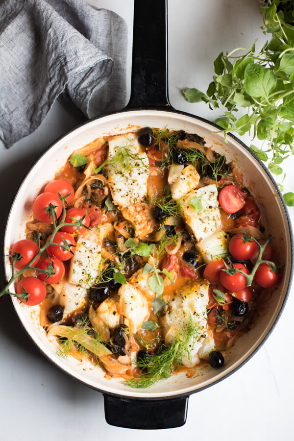 Easy One Pan Mediterranean Cod 1