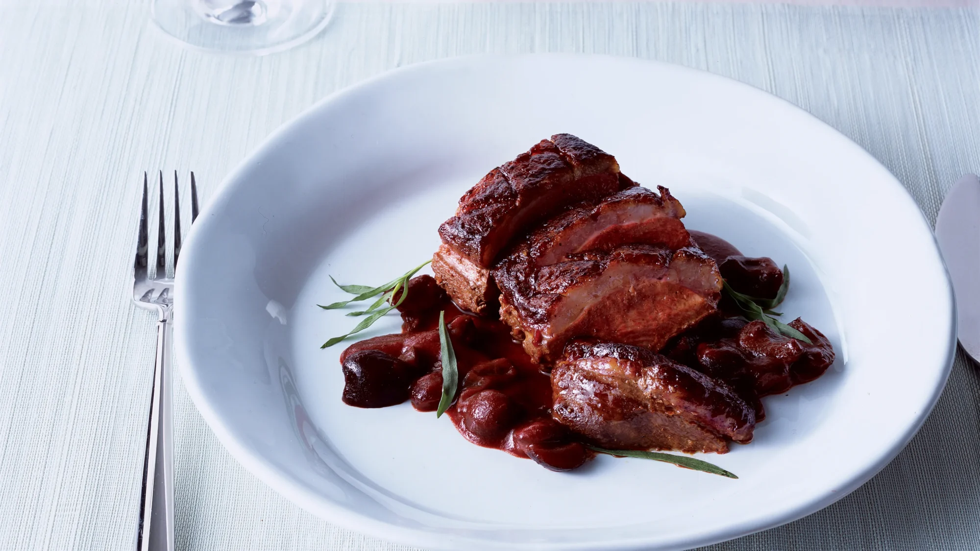 duck breast with cherry sauce recipe gourmet 010919