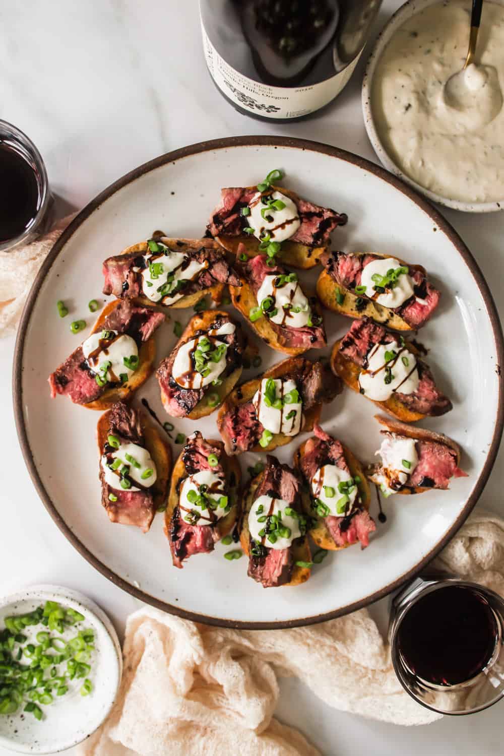 Ribeye Steak Crostini With Horseradish Sauce 12